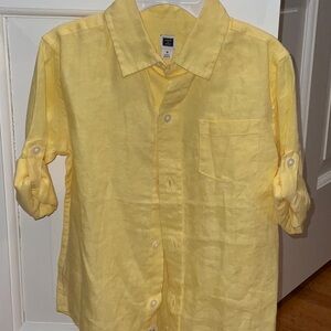 Janie and Jack Sunny Yellow Button Down Shirt